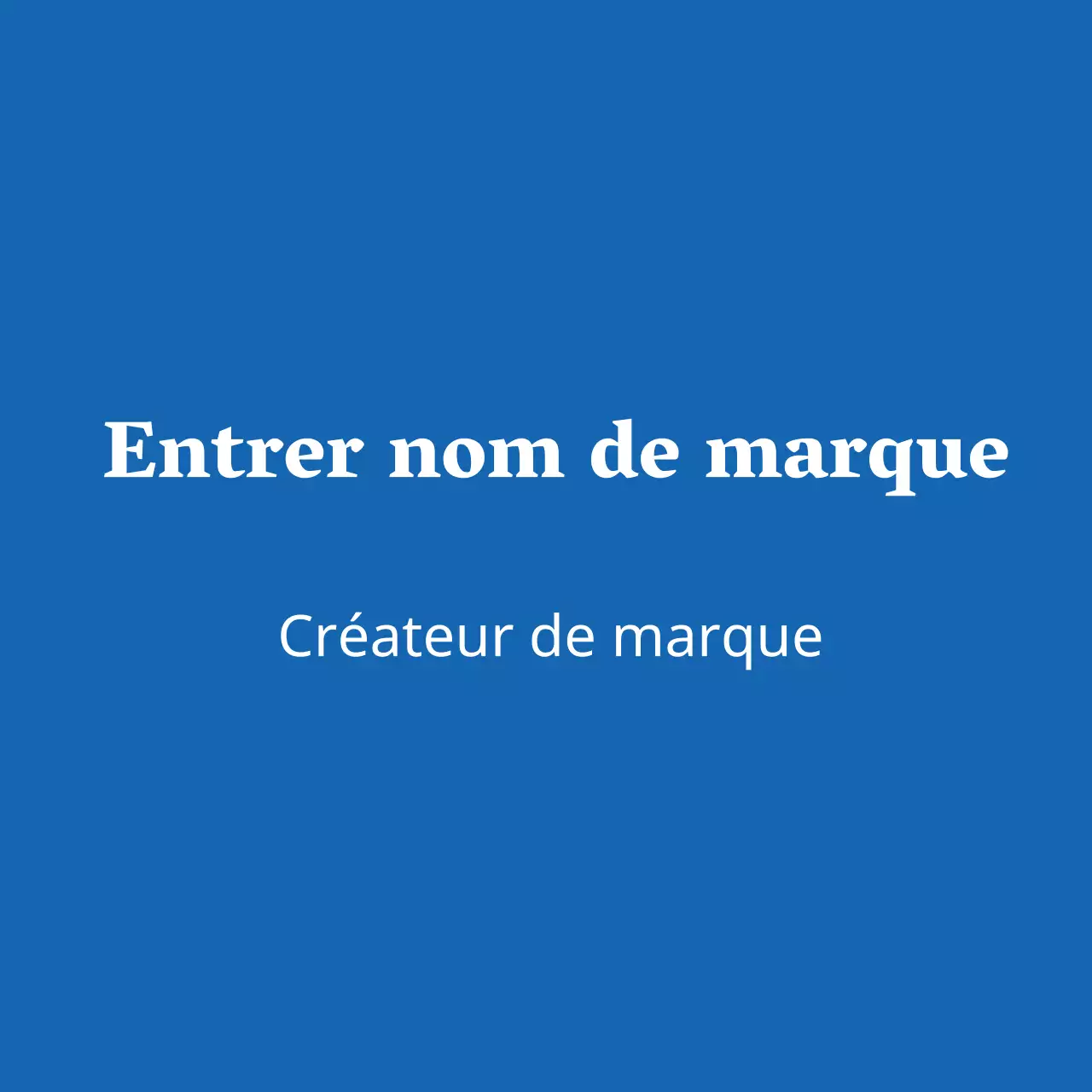 Bleu Blanc Simple Branding