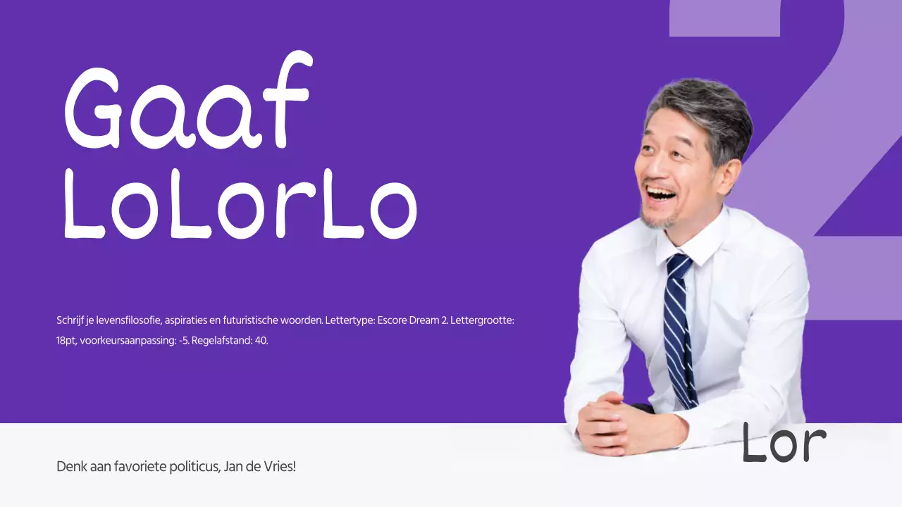 Presentaties voor verkiezingen