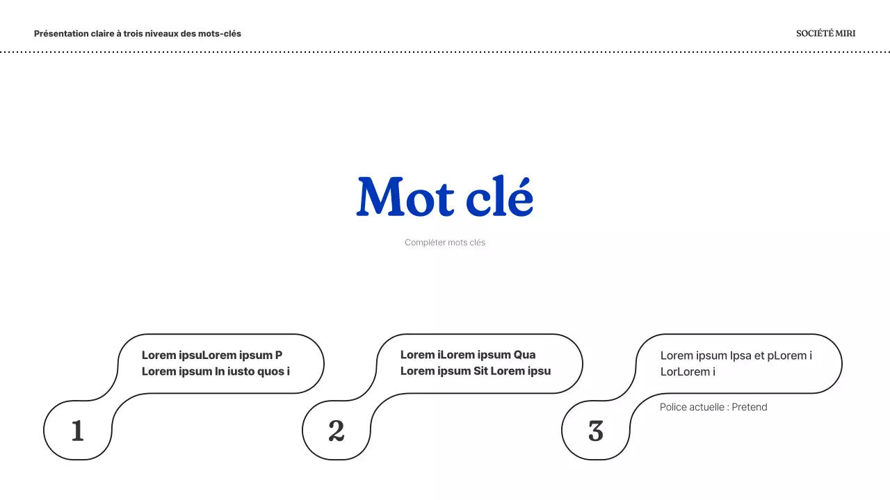 Un plan d'affaires simple en bleu