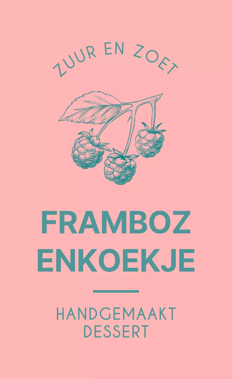 Vintage bessenschetsen in roze en geel voor het versieren van zelfgemaakte koekjes