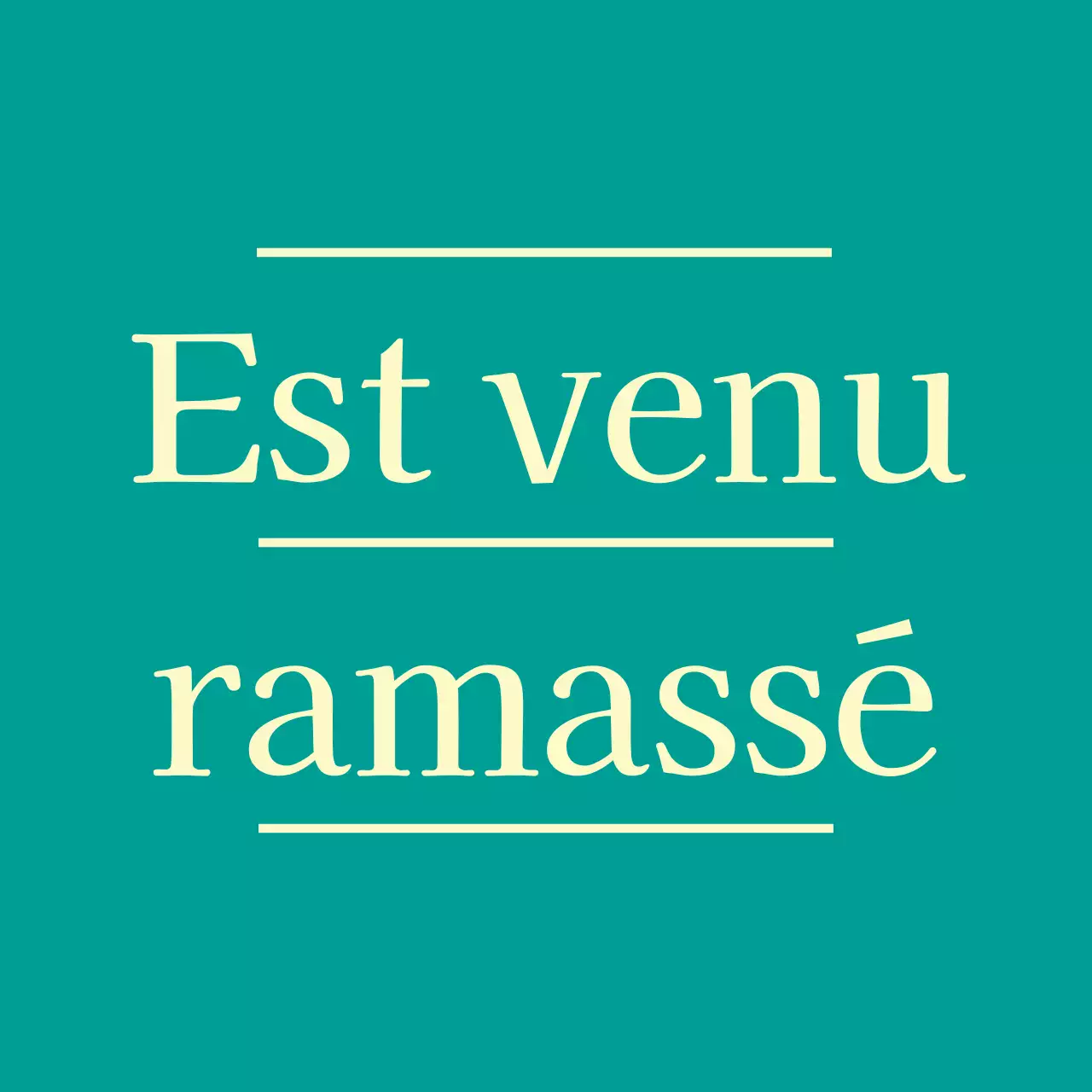 Message simple jaune menthe