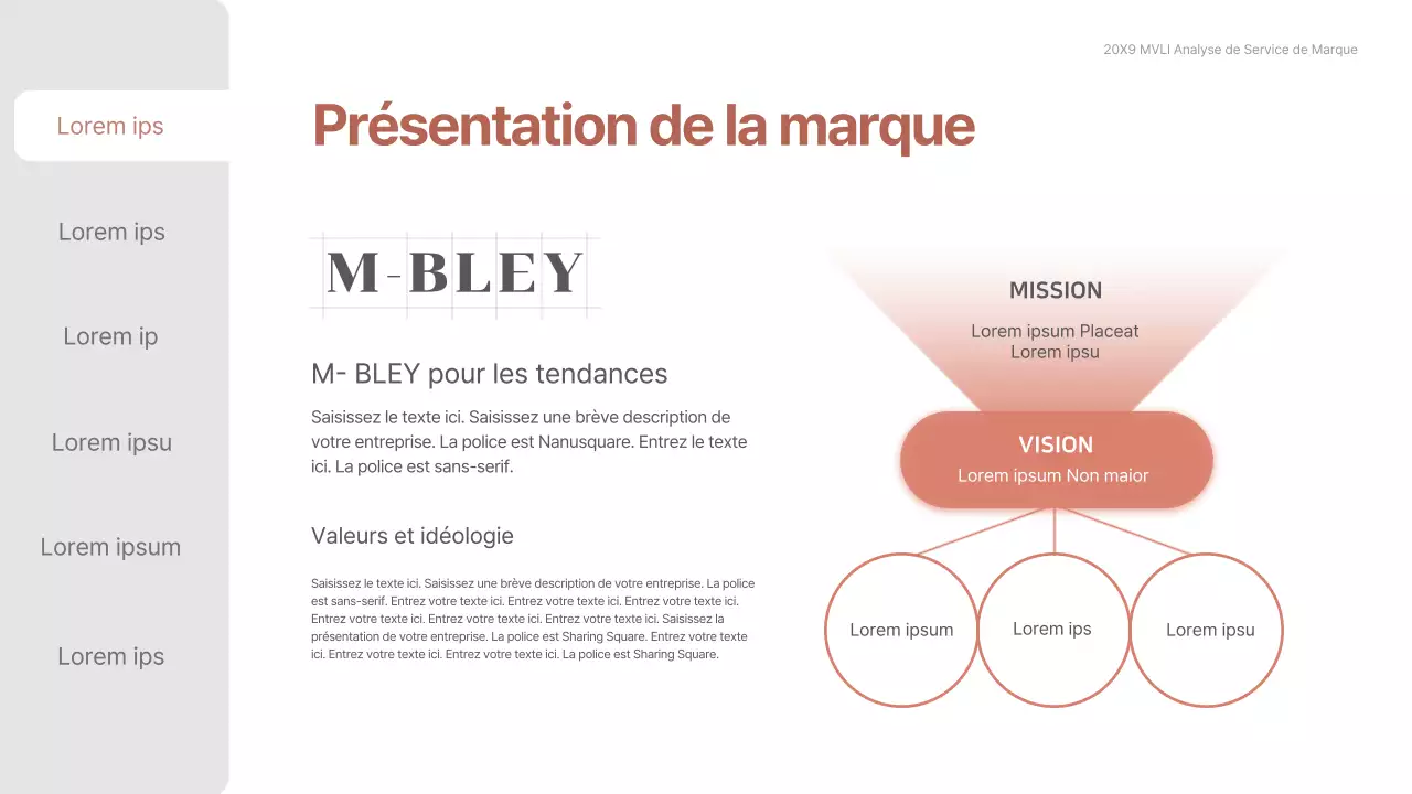 Rapport de consultation propre en dégradé rose-beige