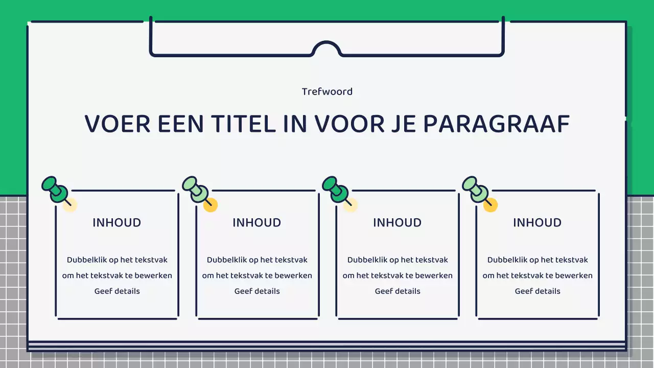 Presentatie over het ontwerpen van schattige basispictogrammen in groen en geel