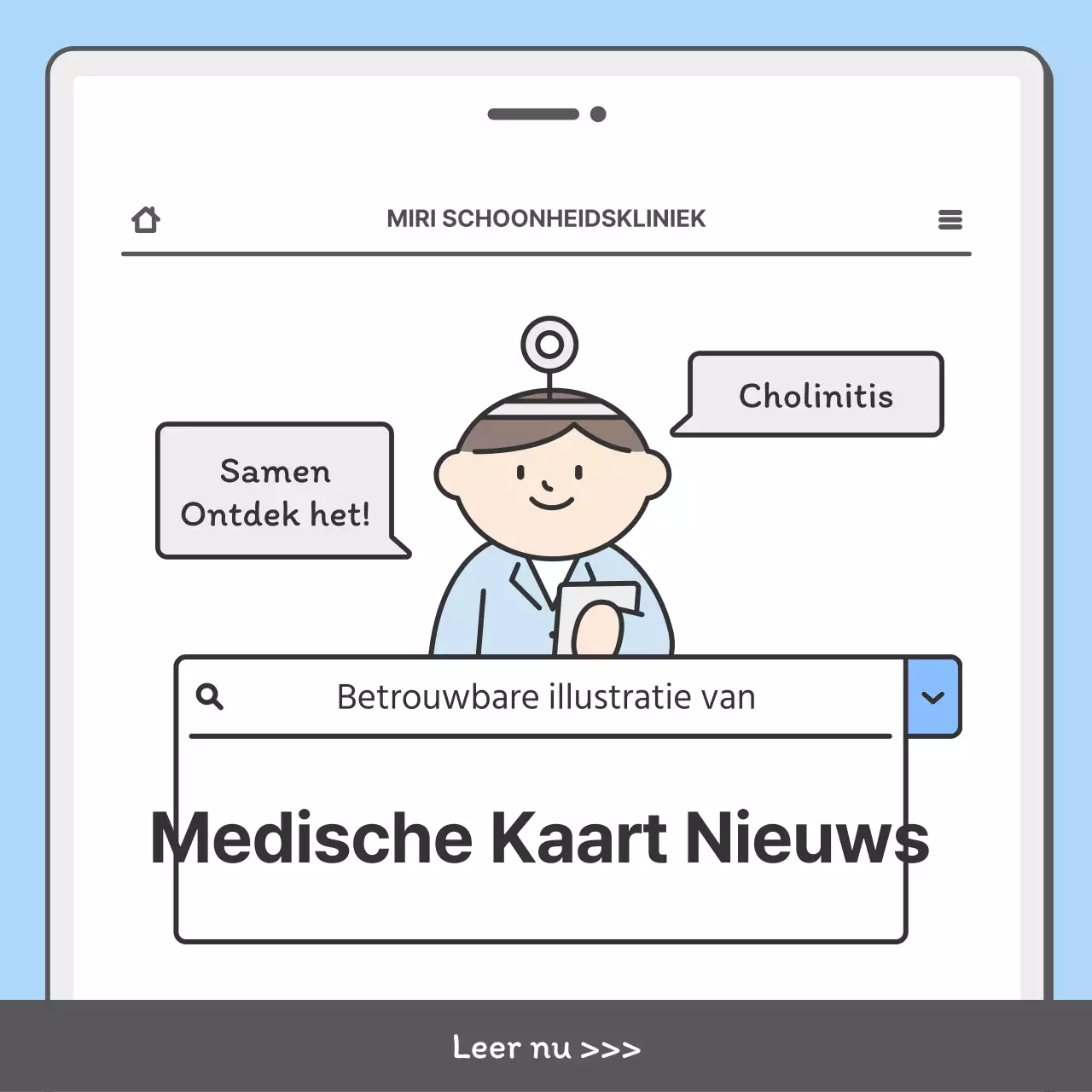 Promoot je ziekenhuis met een schattig mobiel concept in lichtblauw