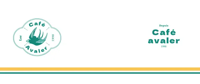 Mug café logo vintage turquoise