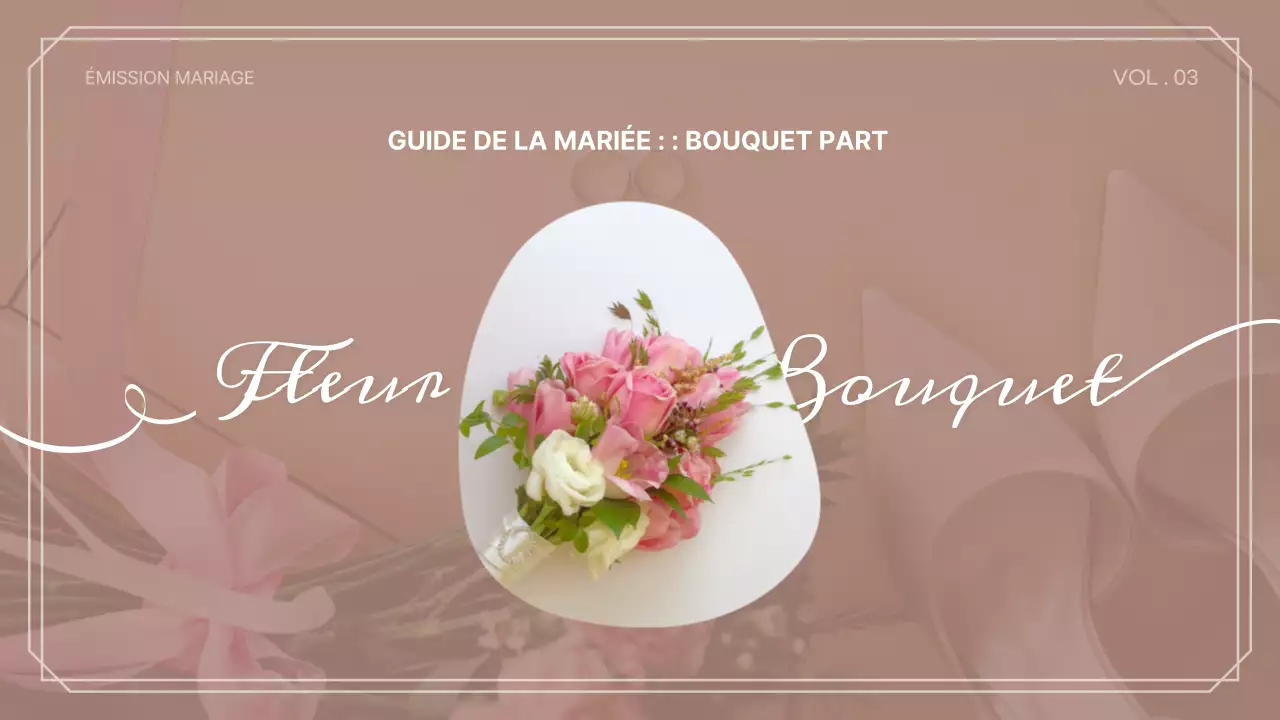 Concept de magazine de mariage luxueux et simple dans des couleurs pastel YouTube Thumbnail