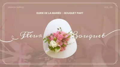 Concept de magazine de mariage luxueux et simple dans des couleurs pastel YouTube Thumbnail