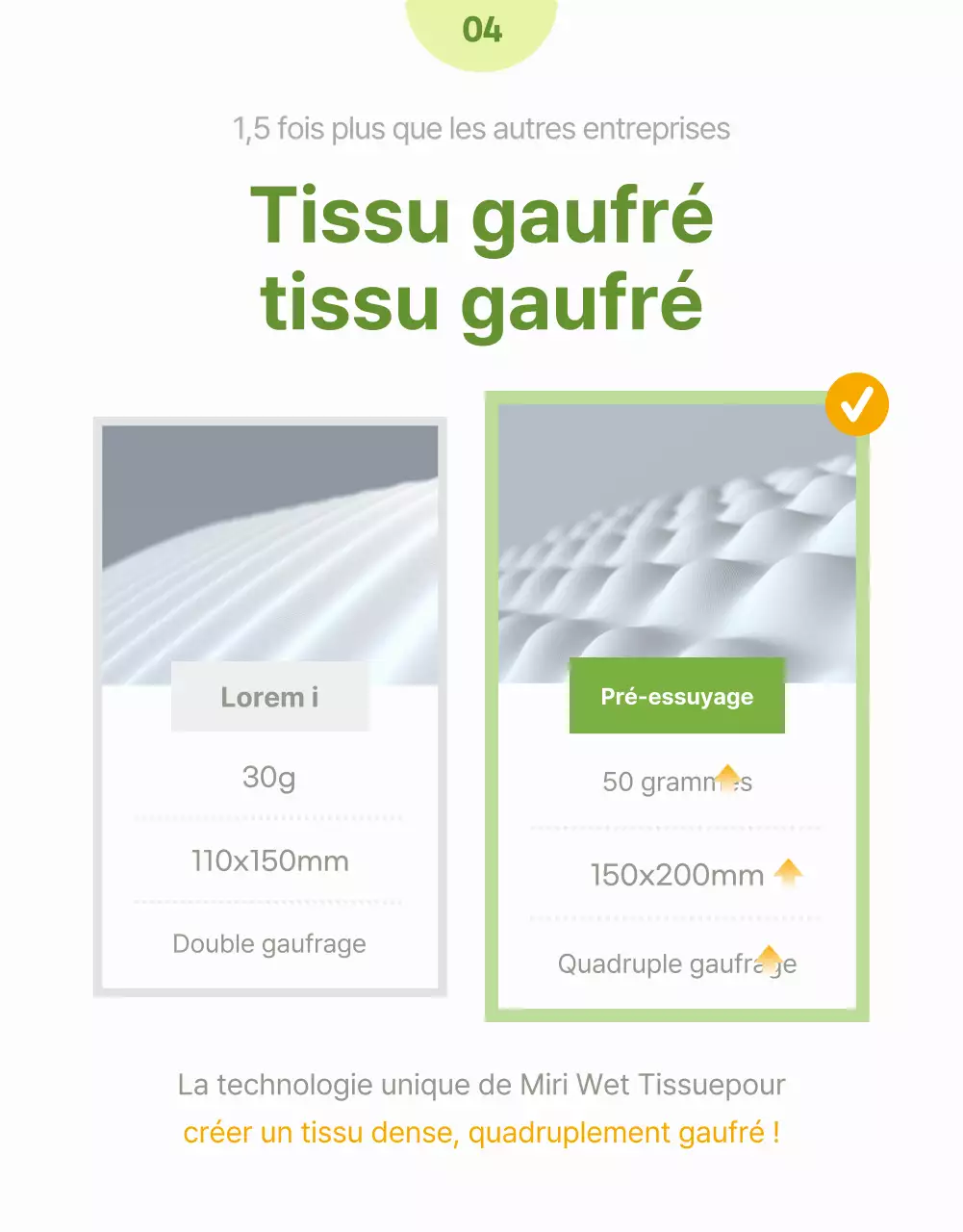 Explication des lingettes simples jaunes et chartreuses