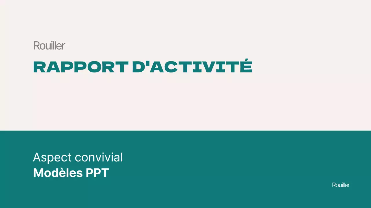 Présentation de rapports d'activité