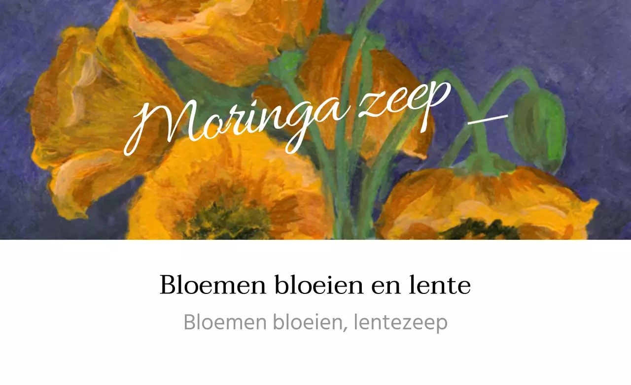 Wanneer de bloemen bloeien en de lente