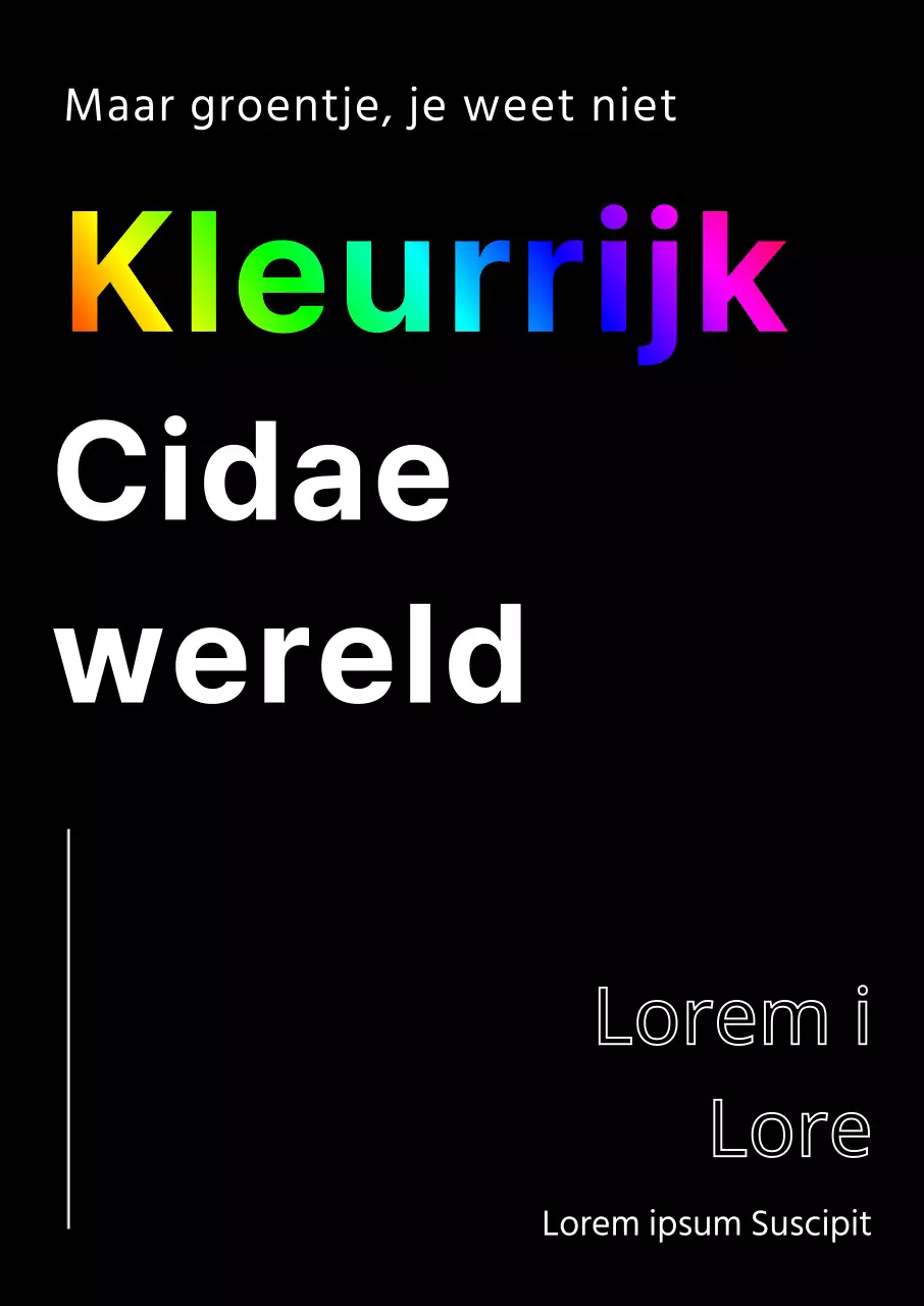 Verwelkom nieuwe studenten met een kleurrijk zwart ontwerp