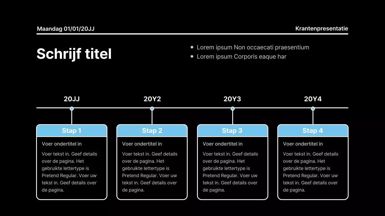 Aandachttrekkende presentatie met vette lijnen in een krantenconcept op een zwarte achtergrond