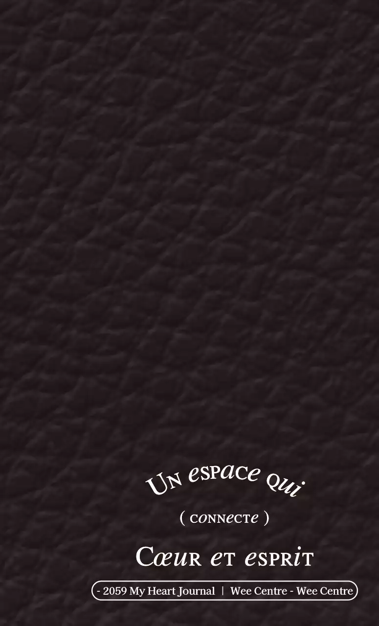 Concept d'amble émotionnel Carnet de bord du centre WEE