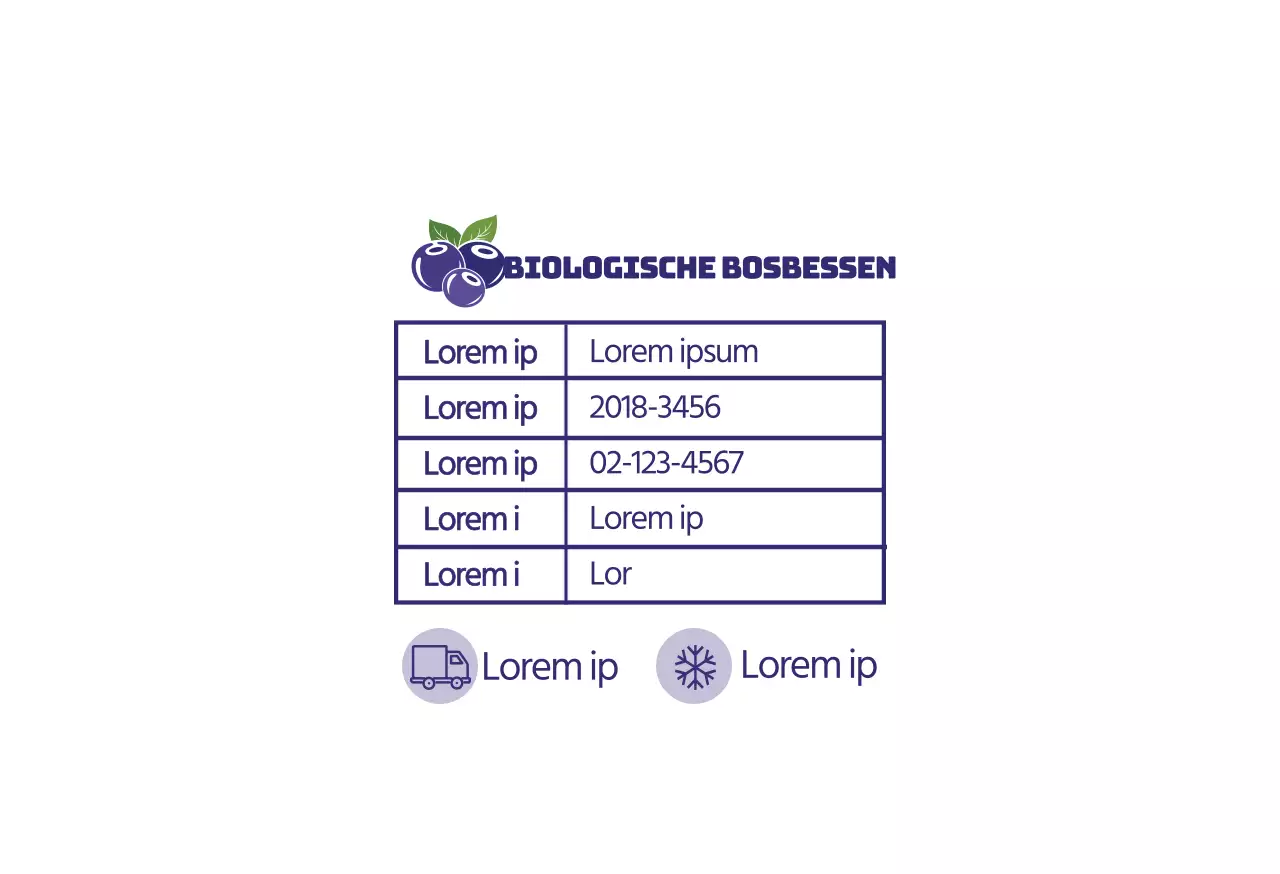 paarsorganische bosbes