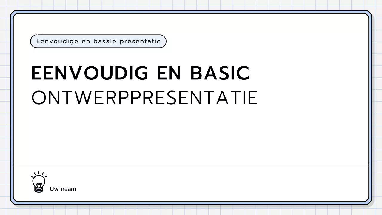 Een basispresentatieset in geel, limoengroen en blauw