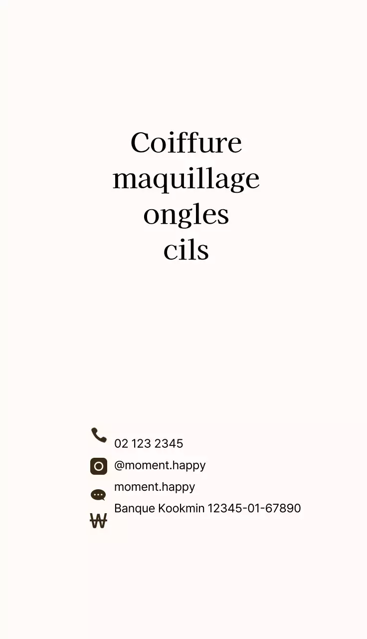 Mauve Ivoire Simple Lettering Beauty