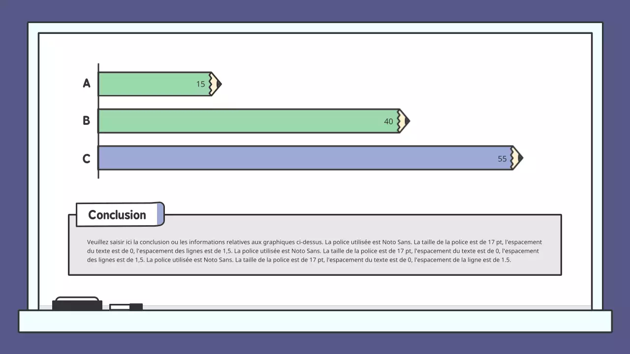 Kit de présentation de tableaux éducatifs colorés