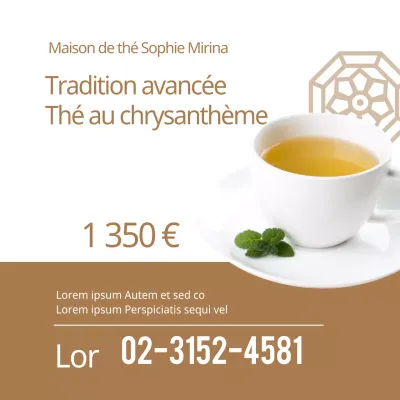 Thé traditionnel de luxe au chrysanthème