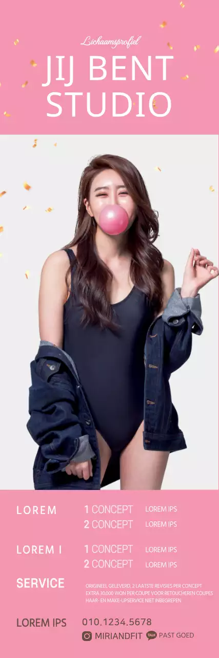 roze eenvoudig beeldemphasis bodyprofiel studio