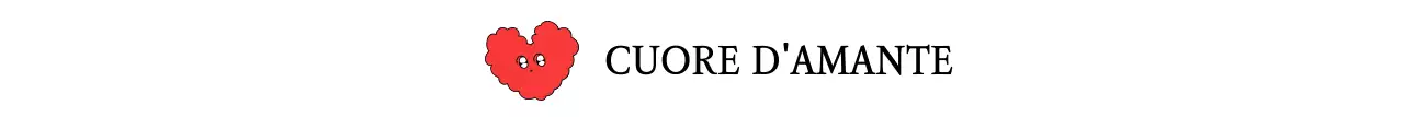 Semplice stile rosso e bianco con simpatiche illustrazioni di cuoricini per il merchandising.