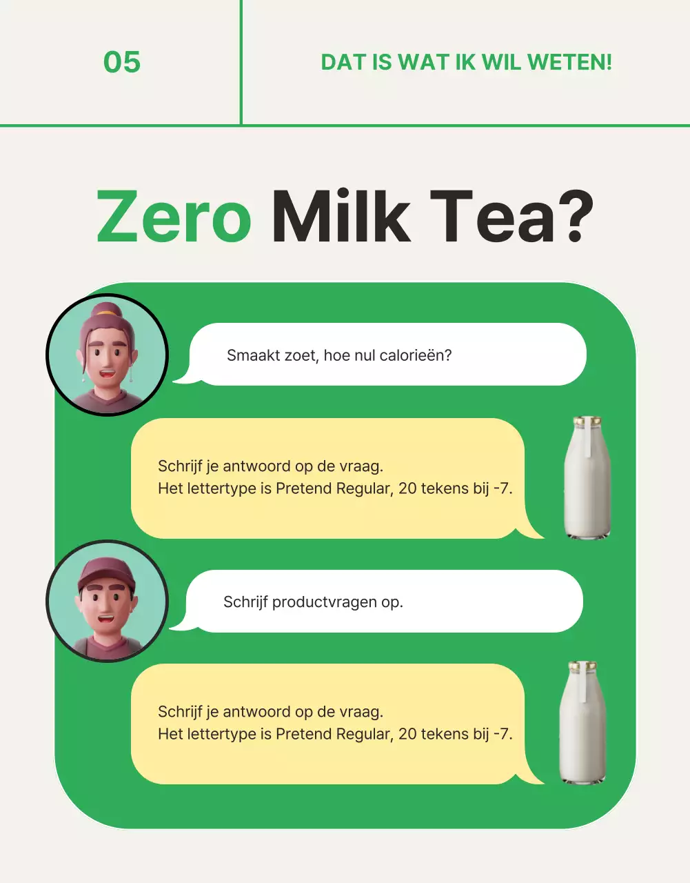 Bevorder groene, eenvoudige nul-melk thee