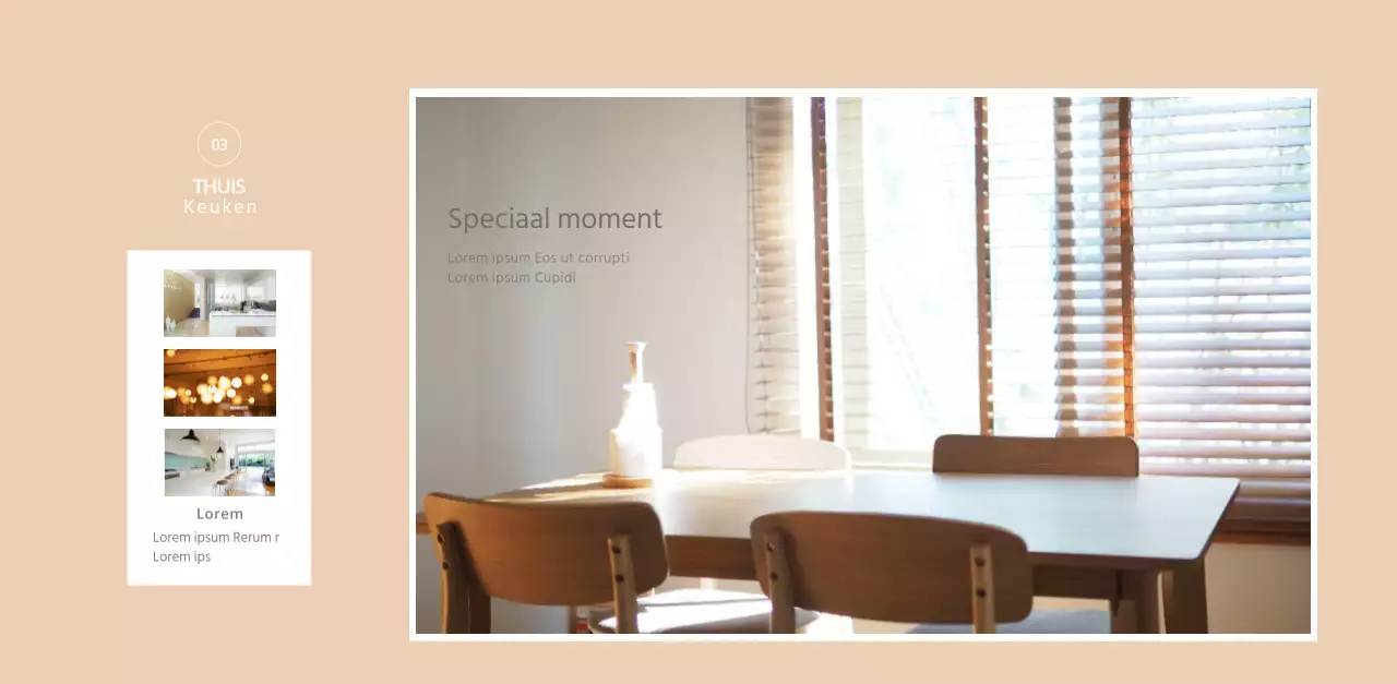 Witte strakke stijl interieur kalender