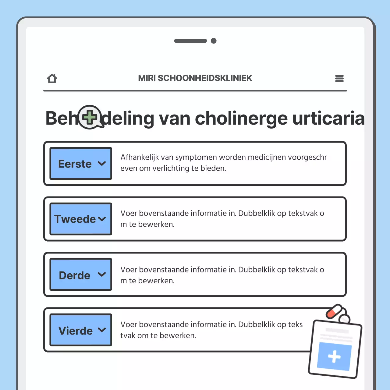 Promoot je ziekenhuis met een schattig mobiel concept in lichtblauw