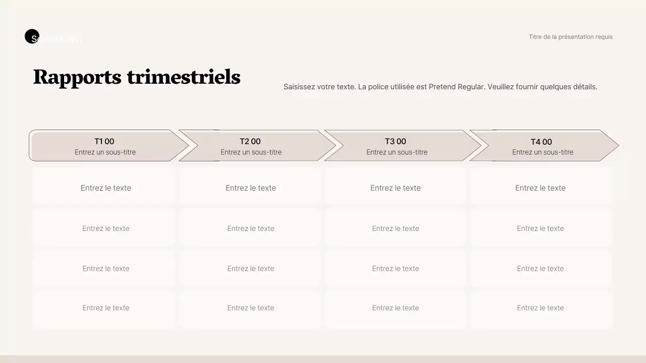 Style professionnel simple en beige et marron