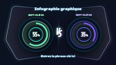 Graphique conceptuel du compteur de vitesse en noir et en couleurs néon
