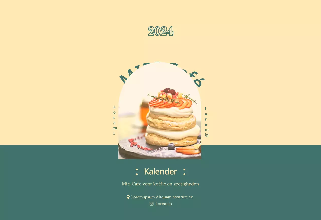 Cafékalender met aanbevelingen voor drankjes van de maand