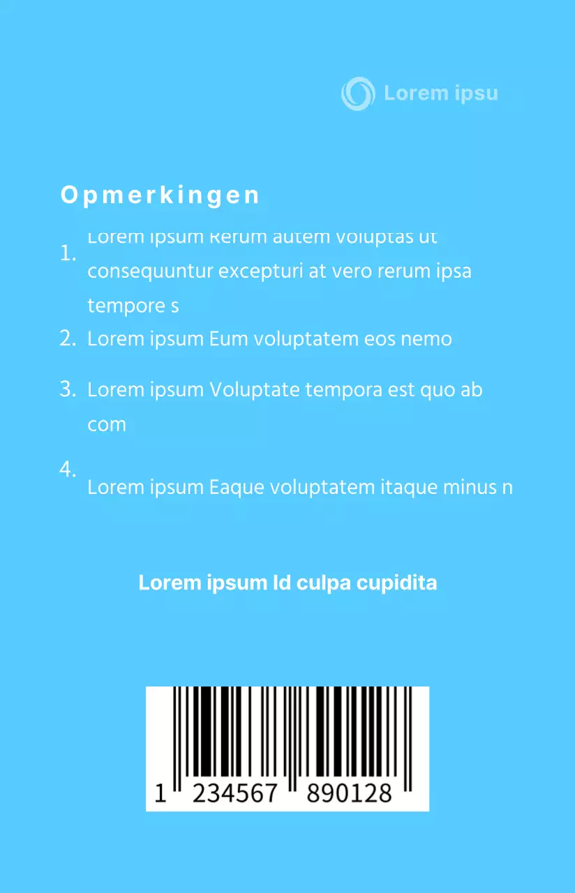 Een keurig blauw tempelcertificaat