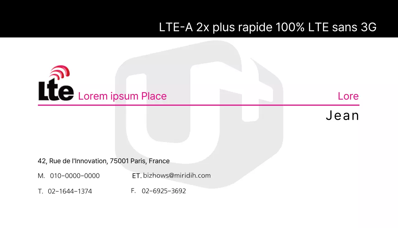 LTE 2 fois plus rapide