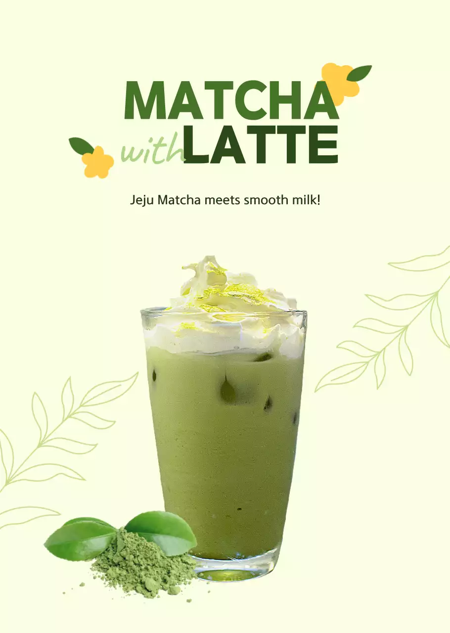 Transparent PosterMatcha Latte