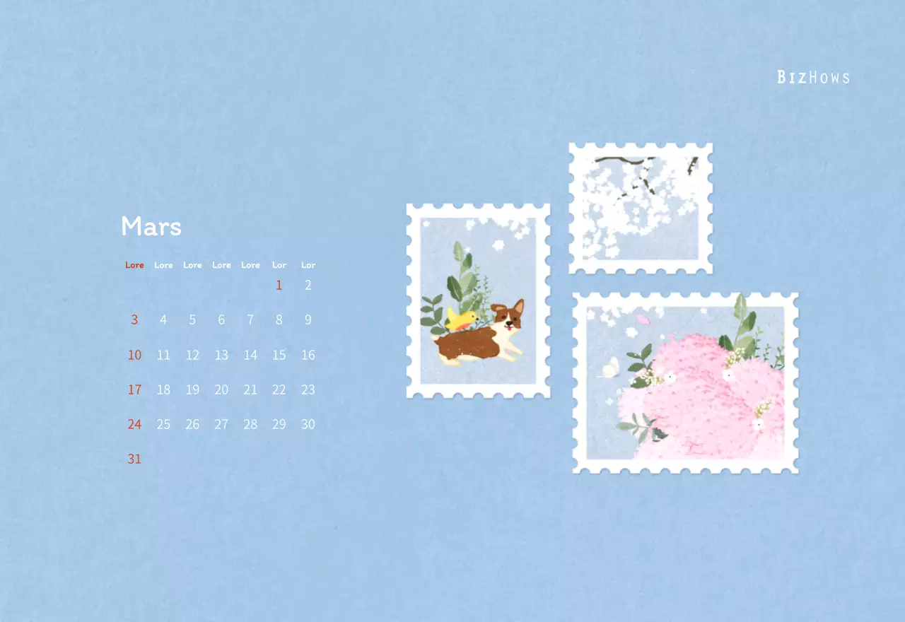 Illustrations de timbres avec un concept chaleureux