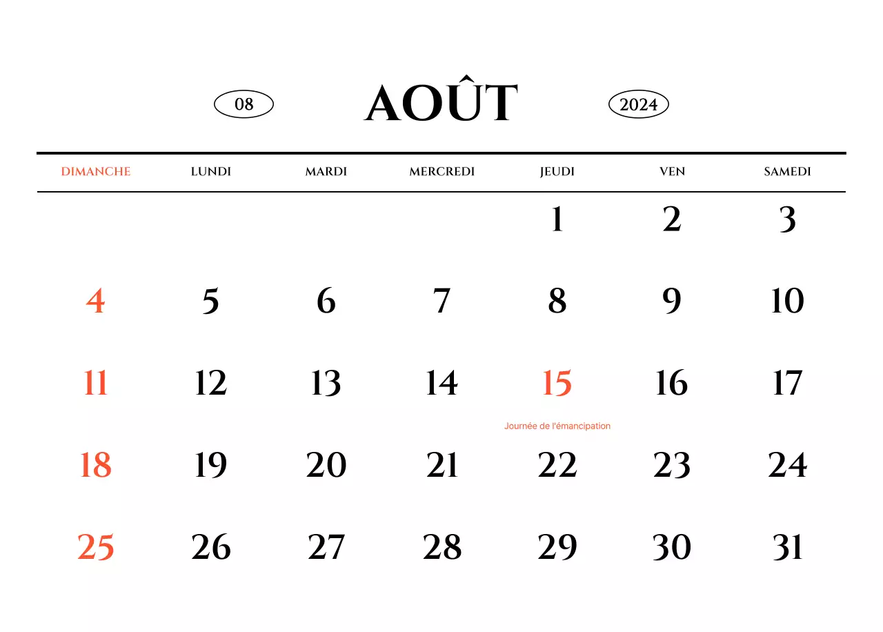 Calendrier mural de style simple avec un concept de photographie de voyage émotionnelle en noir et blanc