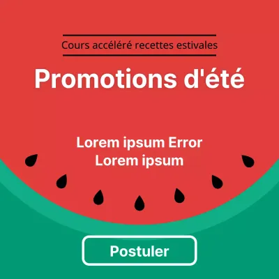 Promotions d'été