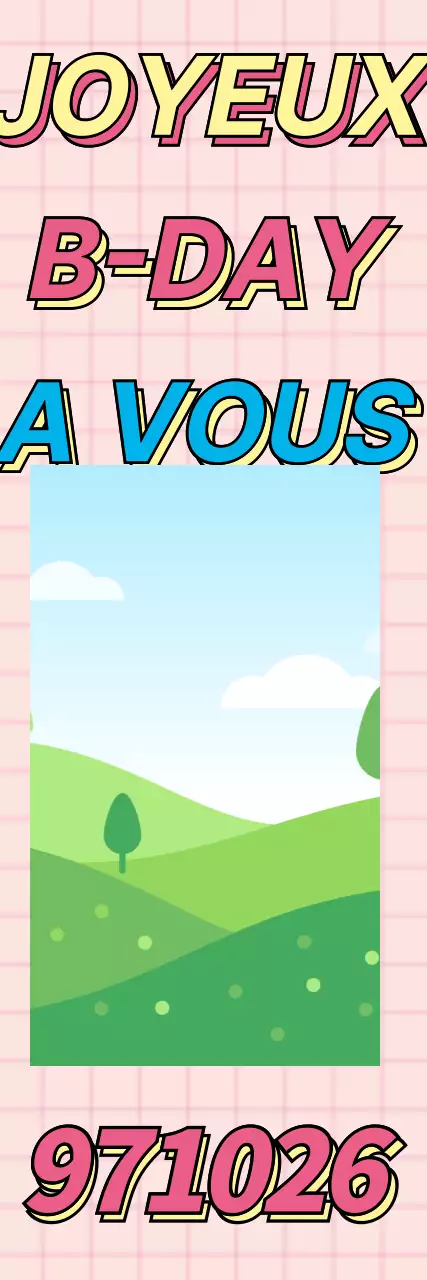 Bannière verticale d'anniversaire