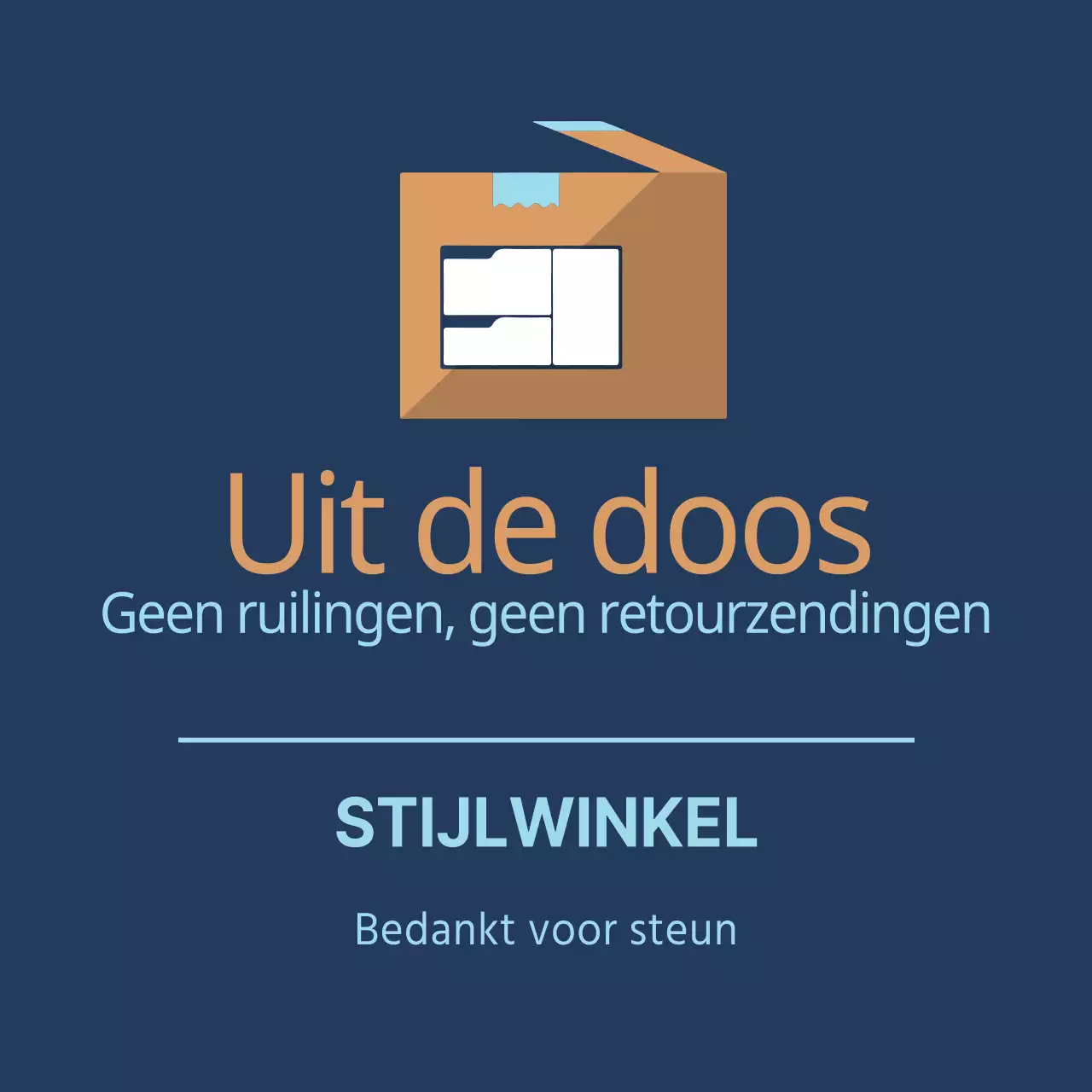 Geen ruilingen of retours