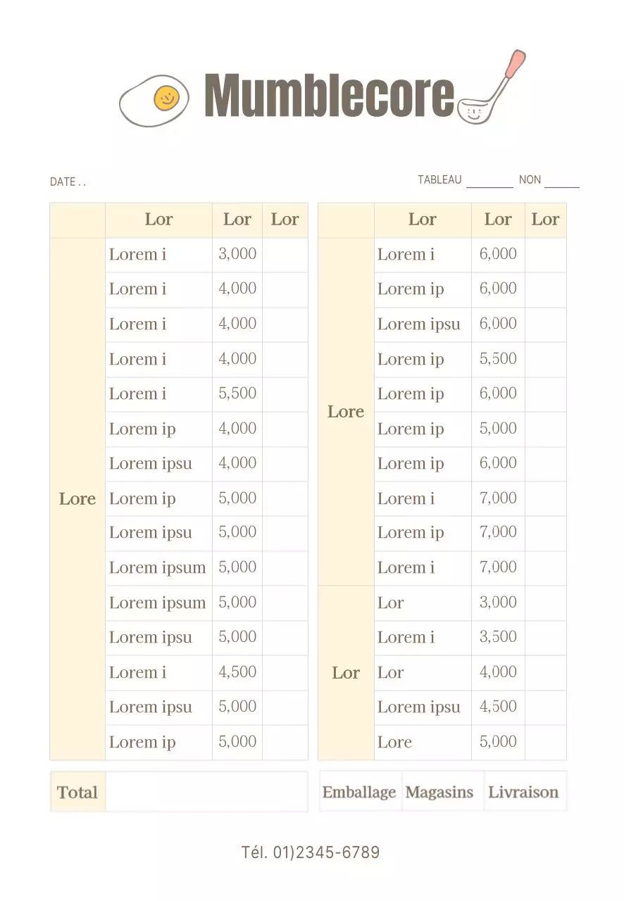 Commandes de restaurants