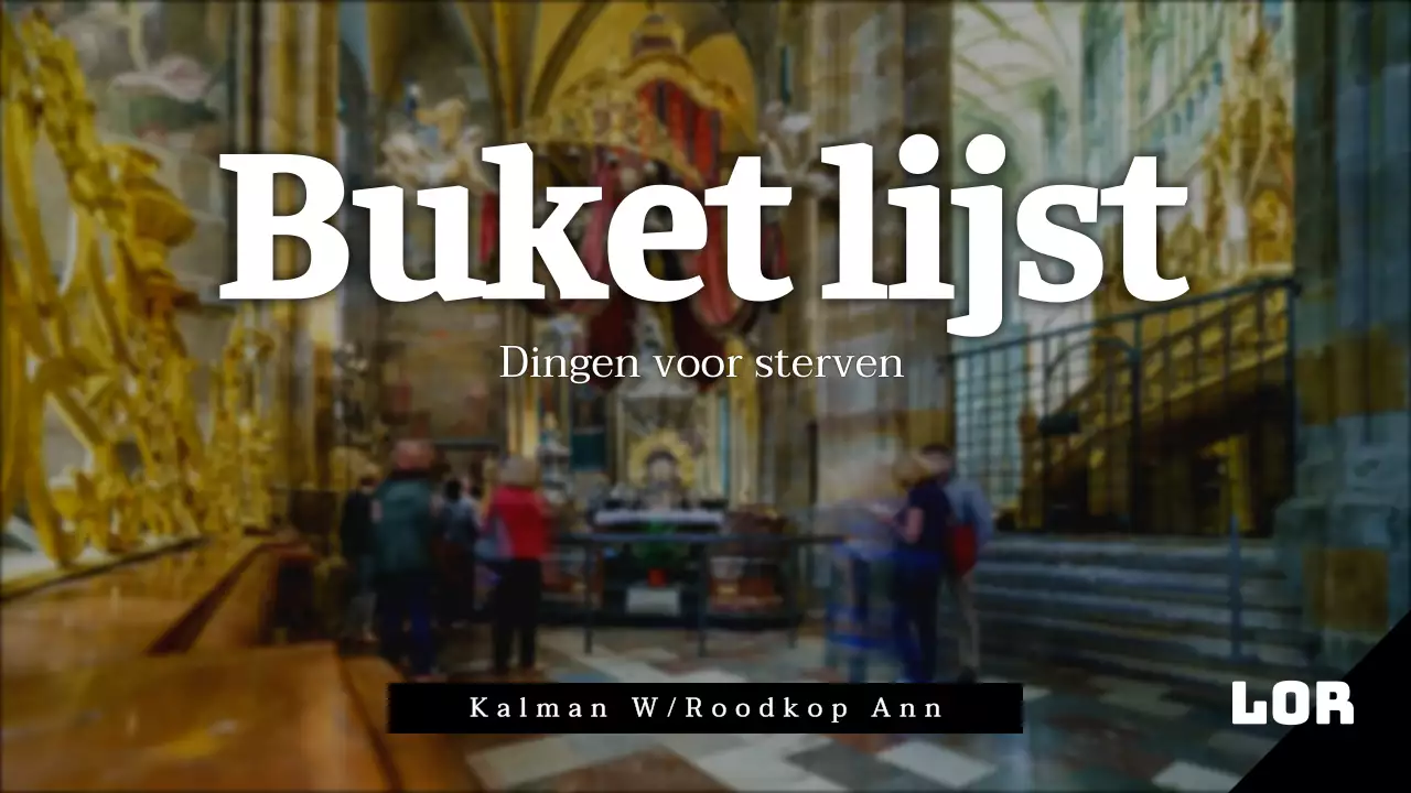 Bucket list in een zwart-wit tijdschriftconcept