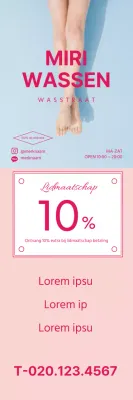 Schoon waxen winkel menu met roze foto markering