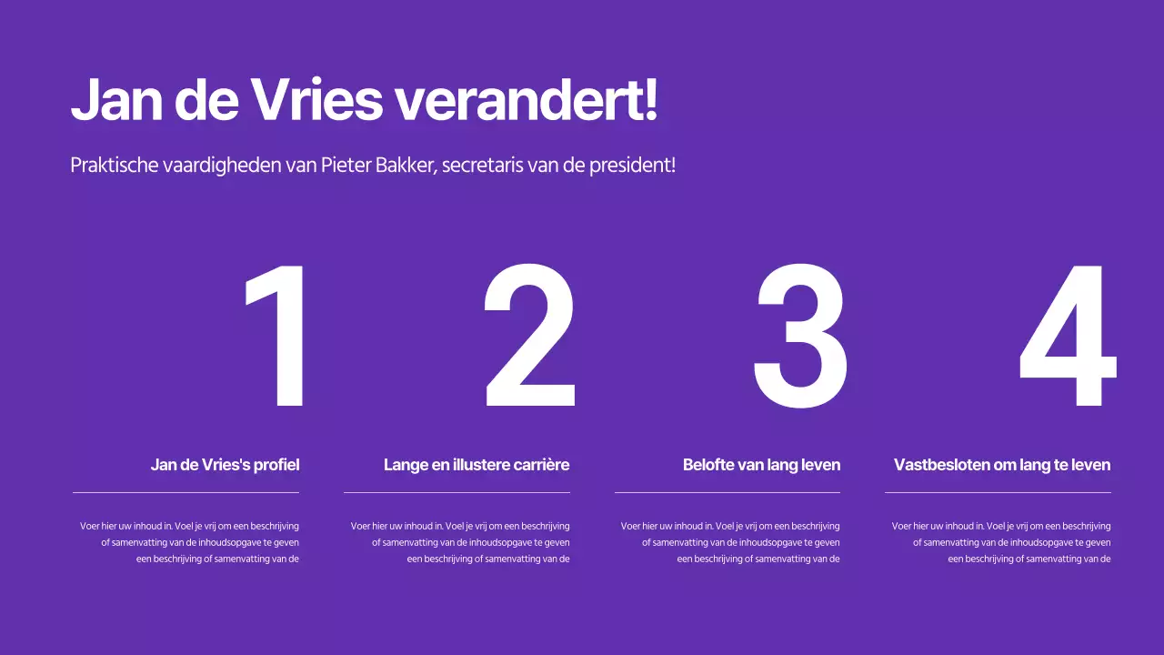 Presentaties voor verkiezingen