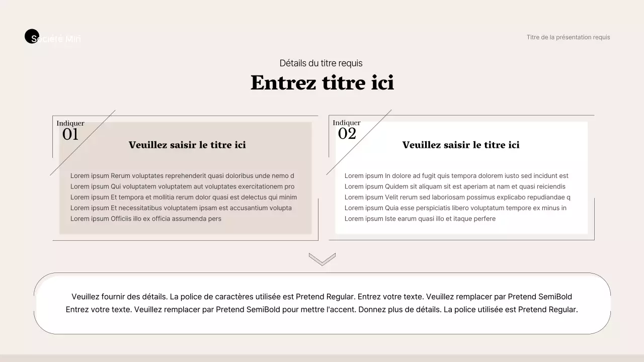 Style professionnel simple en beige et marron