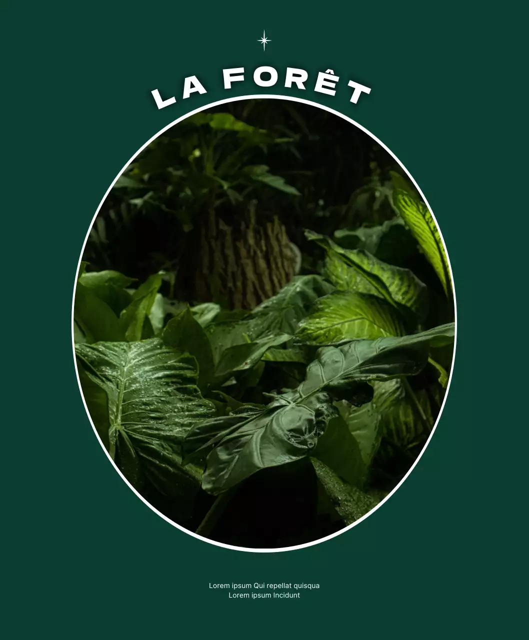 Concept de cadre émotionnel en vert foncé et blanc pour des marchandises personnalisées