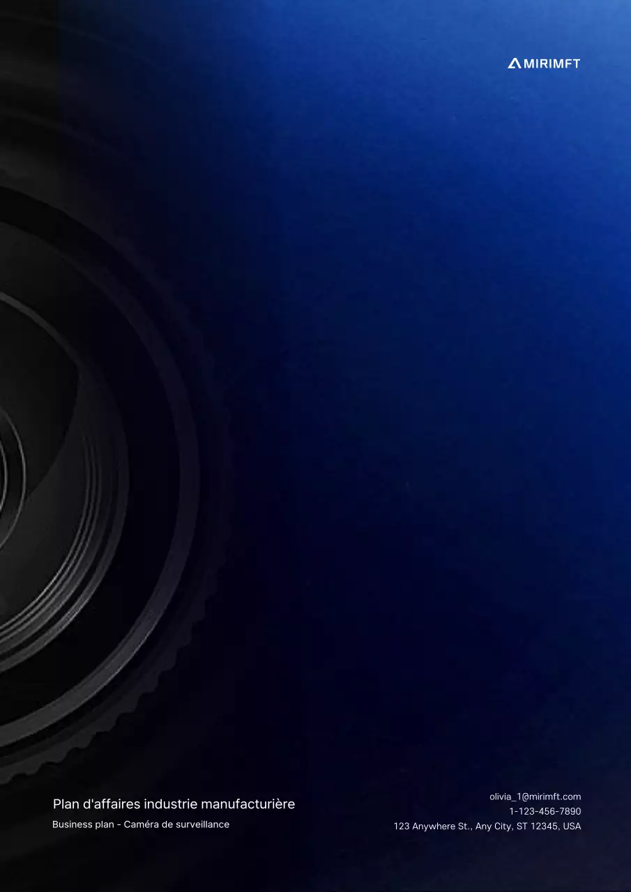 Concept de gradient noir et bleu, plan d'affaires pour l'industrie manufacturière