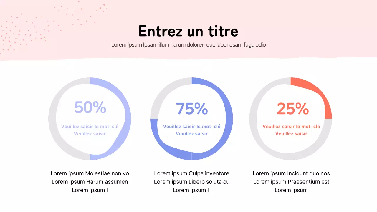 Graphique géométrique en forme de cercle avec des couleurs pastel