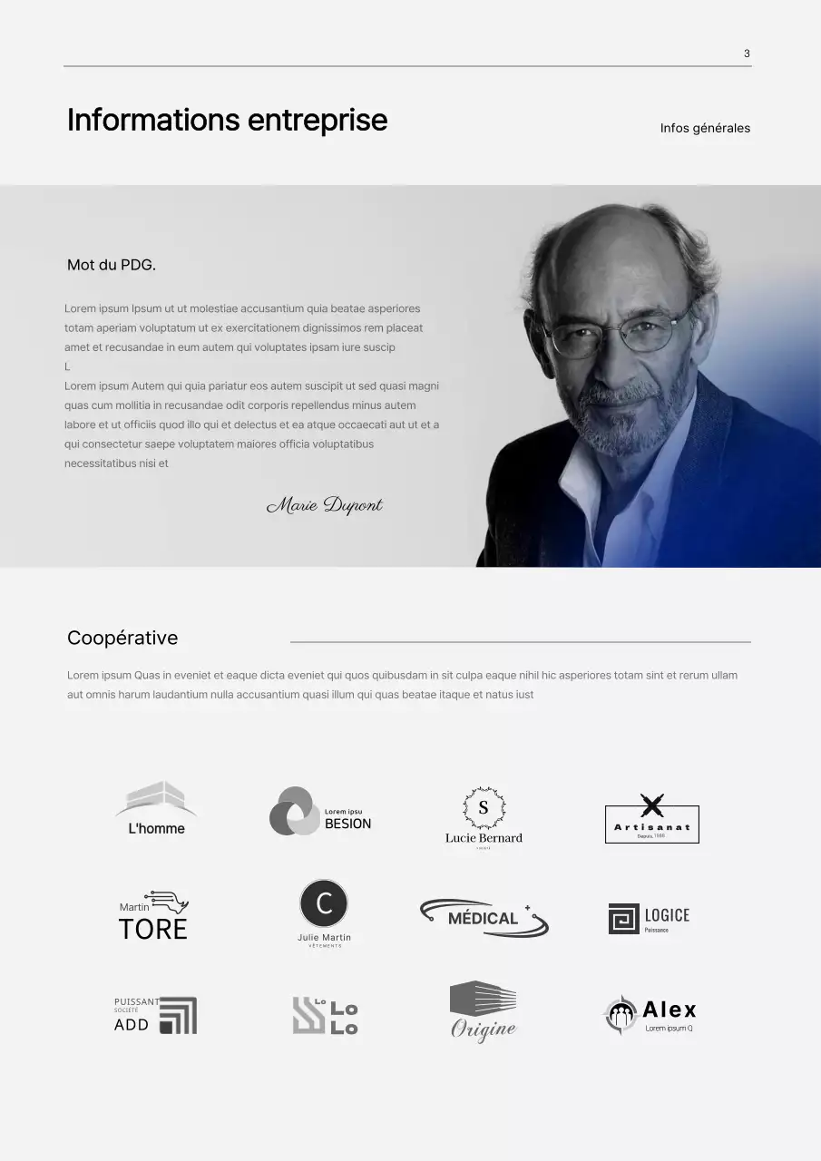 Concept de gradient noir et bleu, plan d'affaires pour l'industrie manufacturière