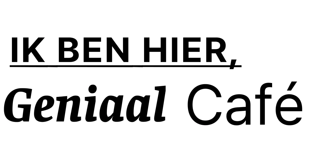 Eenvoudig en schoon zwart-wit vierkant frame en tekst combinatie stijl voor cafe promotie en promotie