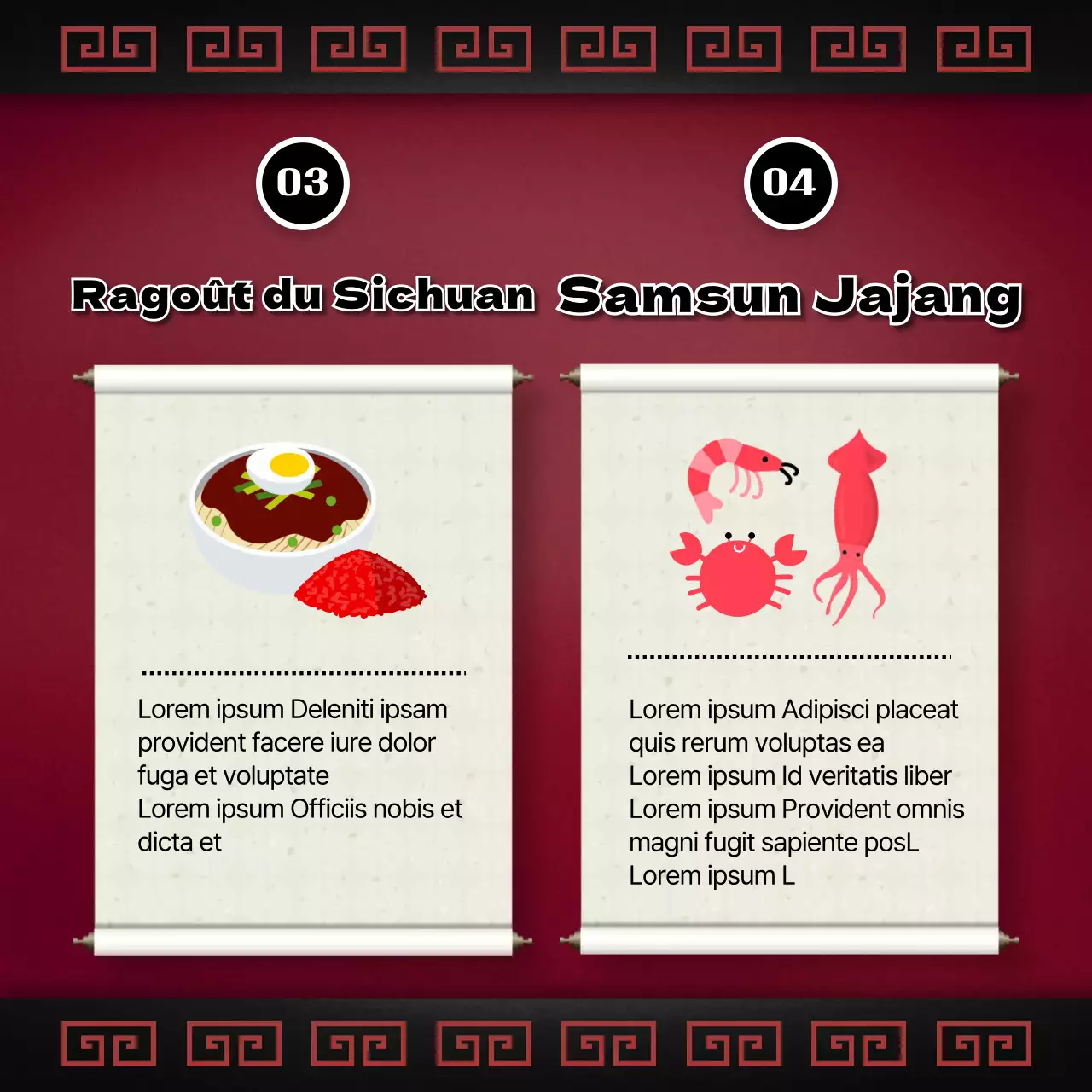 Des rouleaux rouges promeuvent le lancement du traditionnel kit de repas Jajangmyeon de la Journée noire.