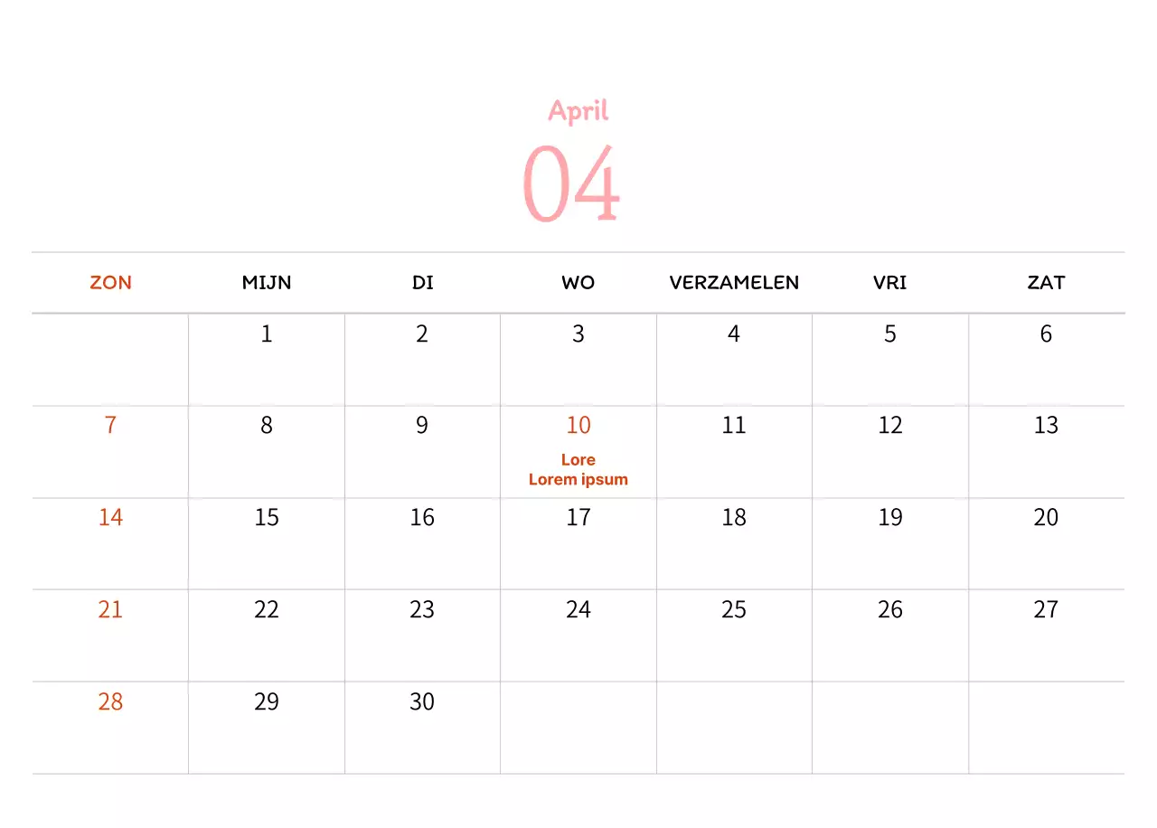 Stempelillustraties met een warm concept